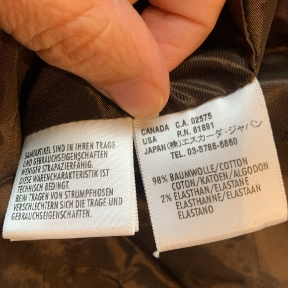 COPY - ESCADA BLAZER dark brown velours size 4 - Picture 13 of 13